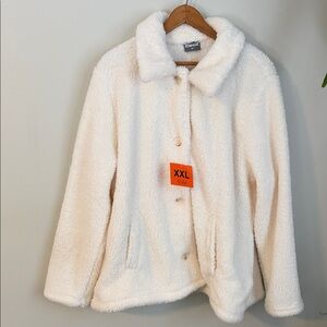 32 Degrees Heat Sherpa Lined Jacket - Off-White